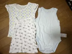 UNIQLO ベビー肌着 90 3点セット メッシュ