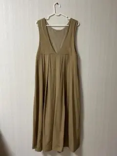 キャミワンピース ベージュ F