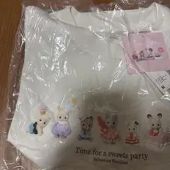 最終値下げ、新品タグつき、ユニクロTシャツ、シルバニアファミリー、M