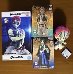 鬼滅の刃 猗窩座Grandista 獪岳フィギュア　ともぬいセット