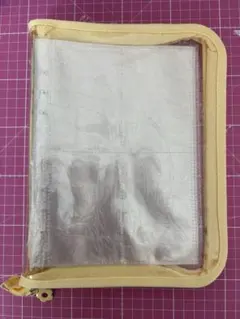 ラメ入り ６穴バインダー 4ポケットリフィル付き イエロー シール帳 推し活など