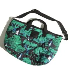 ムーミン×kippisコラボ限定ふわ軽キルティングショルダーバッグ グリーンのサムネイル