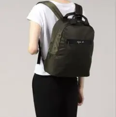 アニエスベー リュック カーキ