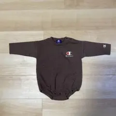 チャンピオン ロンパース 80 ブラウン