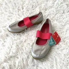 新品タグ付✨ニューバランス スニーカー ストラップ シルバー ピンク 25cm