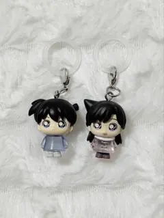 名探偵コナン　工藤新一・毛利蘭めじるしアクセサリー2個セット