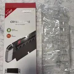 Switch OLED ケース クリア ハード保護 カード収納付