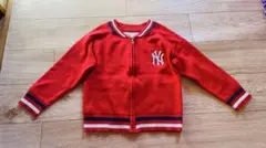 赤いNYロゴニットジャケット