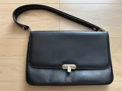 ブラック レザー ハンドバッグ