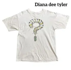 Diana dee tyler butterfly Tシャツ 昆虫 アート 古着