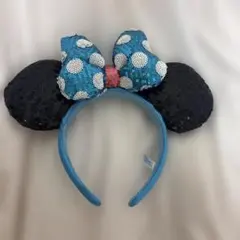 ミニーマウス風スパンコールカチューシャ