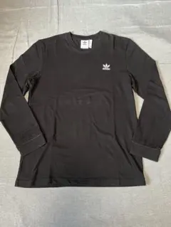 アディダス　オリジナルス　ブラック 長袖　カットソー XO ロンt ワッペン