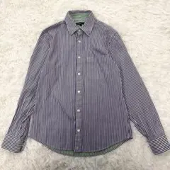 ビューティー＆ユース　ストライプシャツ　綿100％　日本製　S カジュアル