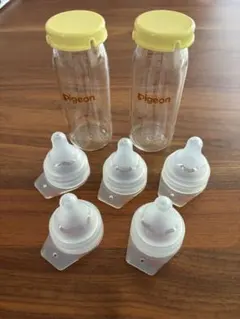 ピジョン母乳実感 直付け 哺乳瓶 100ml 産院 新生児用 2本セット