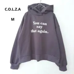 コルザ C.O.L.Z.A パーカー チャコールグレー サイズM オーバーサイズ