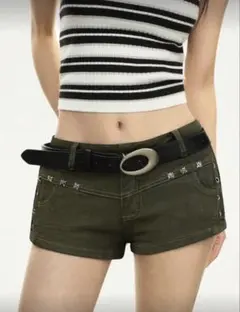 Sheinローウエスト デニムショートパンツ