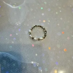 クライフ　 リング 淡水パール 金属アレ 18Kコーティング 13号相当