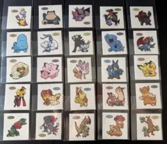 ポケモンパン デコキャラシール　パウンドケーキ12弾　フルコンプリート　25枚⑩