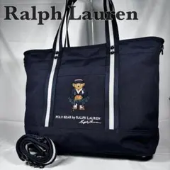 美品 ポロラルフローレン ショルダーバッグ 2way ゴルフ ポロベア ネイビー