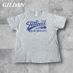 GILDAN Tシャツ メンズ XL グレー テニスKRUM BOBCATS古着