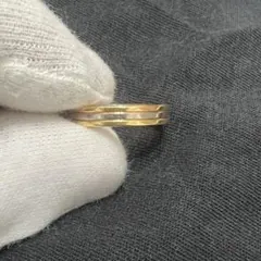 遺品整理⑯くっきりとした22K刻印のある甲丸リング（4．18g