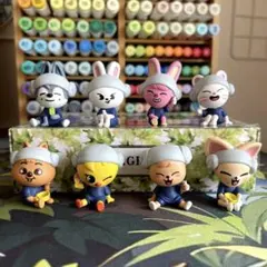Stray Kids SKZOO サウナフィギュア ガチャ 8個セット コンプ