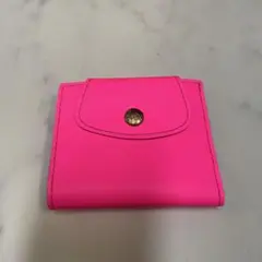 IL BISONTE 折り財布　ネオンピンク