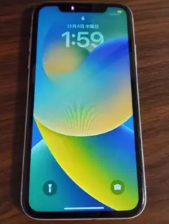 iPhone XR ホワイト 本体 ひび割れ