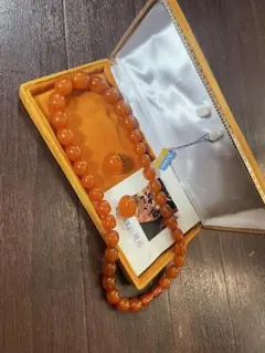 Beoluna 琥珀 ネックレス イヤリングセット