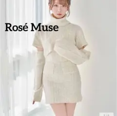 rose muse ファー ショートコート ジャケット ホワイト 大谷映美里 白 