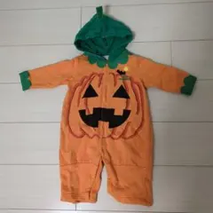 美品　ハロウィン　かぼちゃ　フード付き　コスチューム 80サイズ