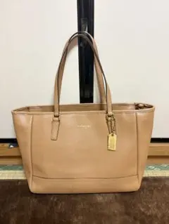 COACH ブラウン レザー　トートバッグ