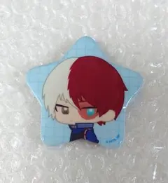 僕のヒーローアカデミア　粧美堂　轟焦凍　缶バッジ　ミニキャラ　ショート