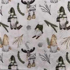 ꕤ︎︎·͜· Xmasカクテル58・4枚セットペーパーナプキン