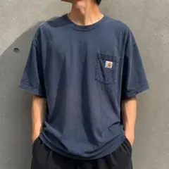 Carhartt ポケットTシャツ XL ネイビー