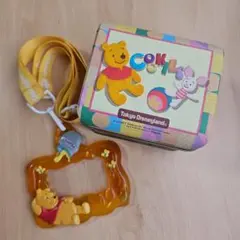 ディズニー　くまのプーさん 空き缶　パスケース　ヴィンテージ