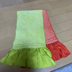 グラデーション帯揚げ フリル付き　成人式