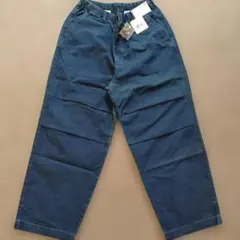新品　uniqlo c ユニクロ　ワイド　パラシュート　デニム　パンツ　M