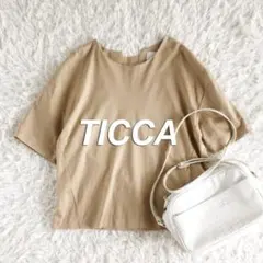 TICCA　ティッカ　綿100％バックスリットデザインプルオーバー　ベージュのサムネイル