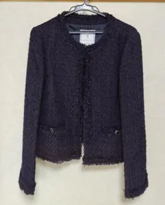 ROPE PICNIC ノーカラージャケット 　 ネイビー