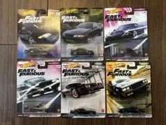 Fast & Furious ミニカー 黒系 6台セット