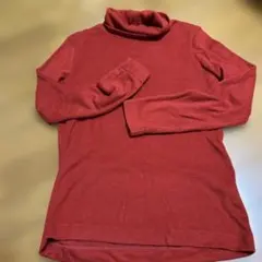 UNIQLOフリース タートルネック 赤