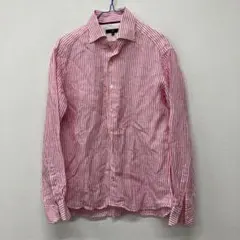 23区　HOMME 麻　リネンシャツ　ピンク　◇4のサムネイル