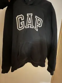 GAP ブラック フード付きパーカー　トレーナーLサイズ