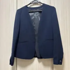 Green label ネイビー ノーカラージャケット