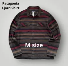 パタゴニア フィヨルド フランネルシャツ マルチボーダー ネイティブ M