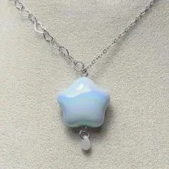 新作 天然水オパール1.360ct 遊色効果抜群！ネックレスS935 18KGP 