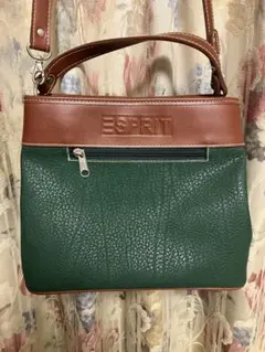ESPRIT グリーンブラウン ショルダーバッグのサムネイル