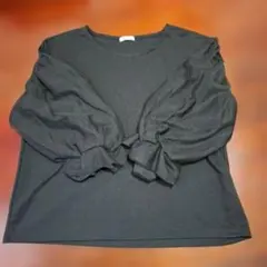 バルーン袖 黒 トップス Mサイズ