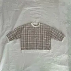 mamami 韓国子ども服 チェックプルオーバー